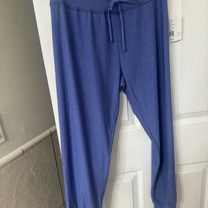 Beyond Yoga Drawstring Yoga Pants in Periwinkle Blue